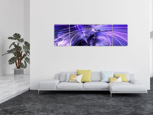 Obraz technické abstrakce (170x50 cm)