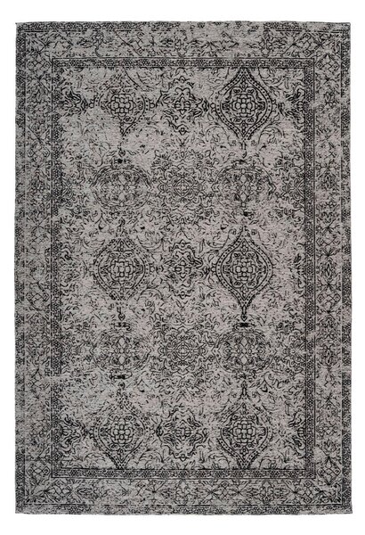 KOBEREC TKANÝ NA PLOCHO, 80/150 cm šedá, černá - Online Only koberce & rohožky, Online Only