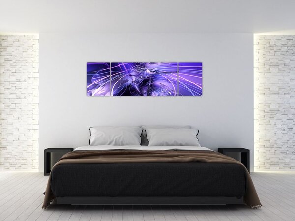 Obraz technické abstrakce (170x50 cm)