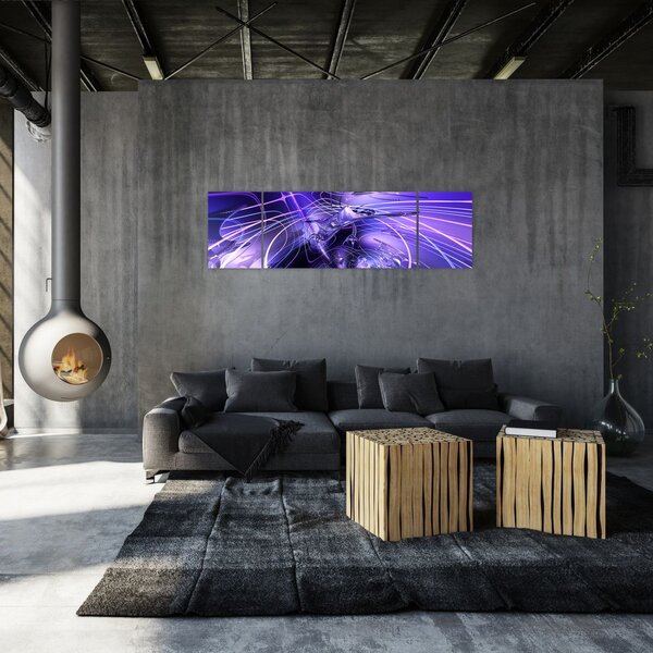 Obraz technické abstrakce (170x50 cm)