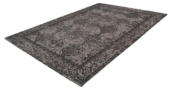KOBEREC TKANÝ NA PLOCHO, 80/150 cm šedá, černá - Online Only koberce & rohožky, Online Only