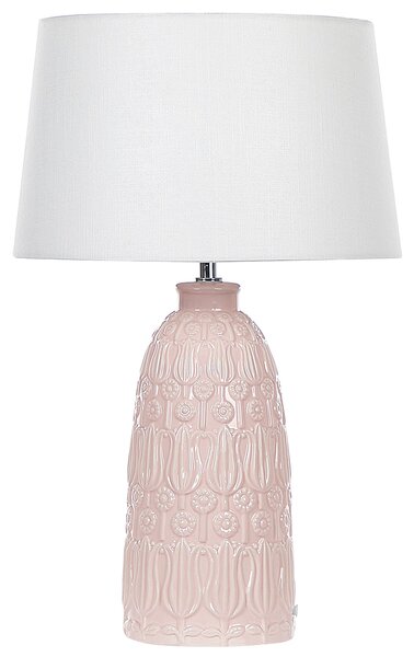 Stolní lampa ZARIMA Keramika Růžová