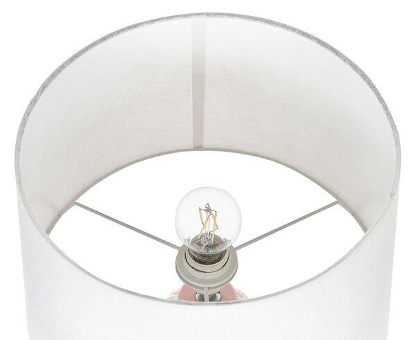 Stolní lampa ZARIMA Keramika Růžová