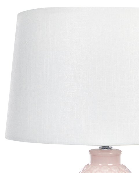 Stolní lampa ZARIMA Keramika Růžová