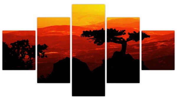 Obraz - Západ slunce (125x70 cm)
