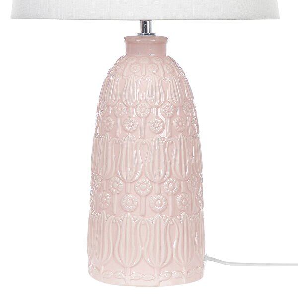 Stolní lampa ZARIMA Keramika Růžová