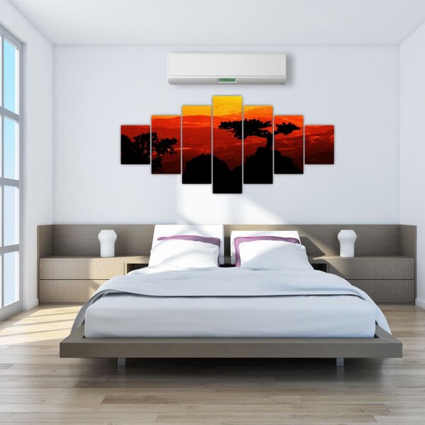 Obraz - Západ slunce (210x100 cm)