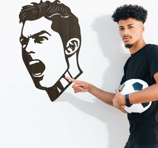 DUBLEZ | Dřevěný obraz - Cristiano Ronaldo | Obraz