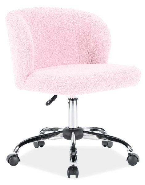 Kancelářská židle - DOLLY, čalouněná, různé barvy na výběr Čalounění: růžová