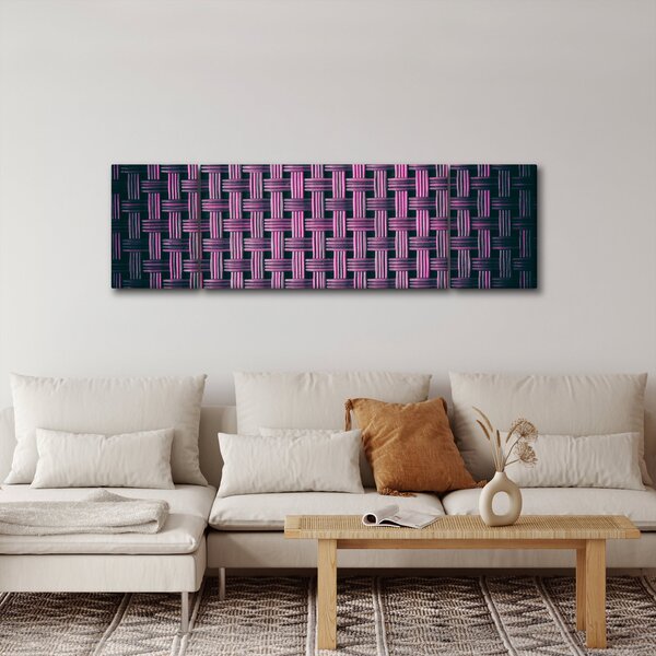 Obraz fialové textury (170x50 cm)