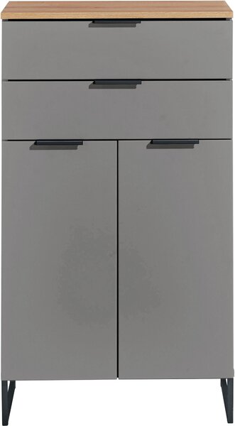 MIDI SKŘÍŇKA, šedá, barvy dubu, 60/106/32 cm home24 - Koupelnové série, Online Only