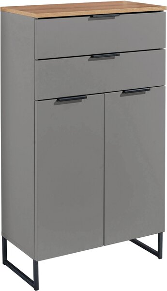 MIDI SKŘÍŇKA, šedá, barvy dubu, 60/106/32 cm home24 - Koupelnové série, Online Only