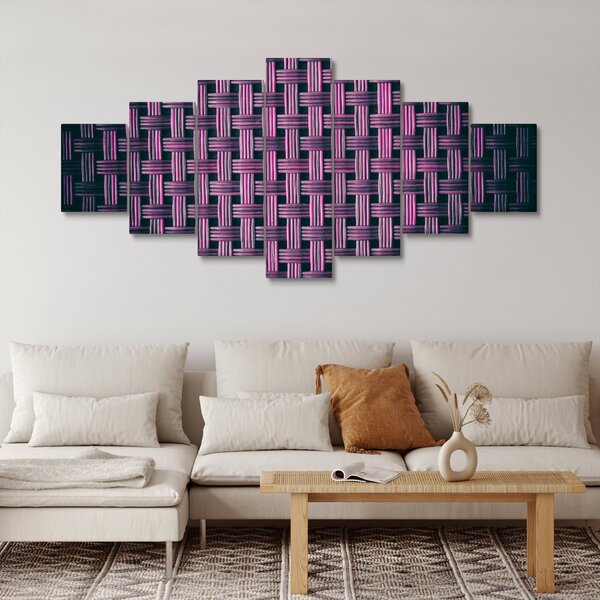 Obraz fialové textury (210x100 cm)