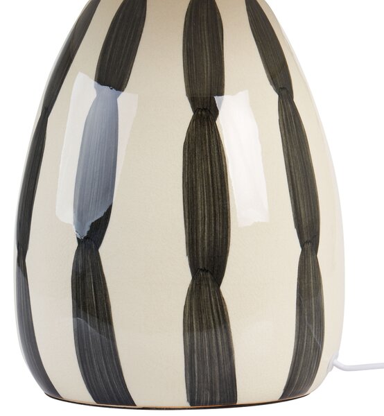Stolní lampa LUCHETTI Keramika Černá/Bílá