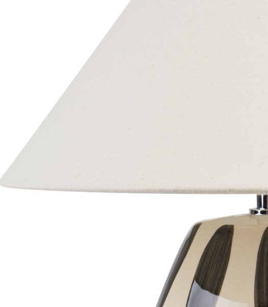 Stolní lampa LUCHETTI Keramika Černá/Bílá