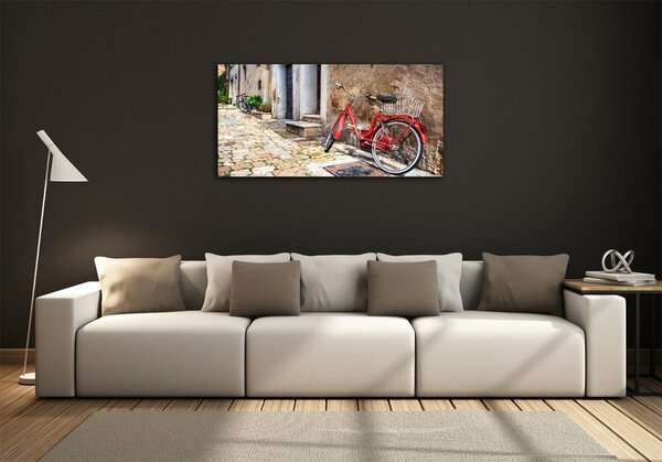 Foto obraz sklo tvrzené Červené kolo osh-92372421
