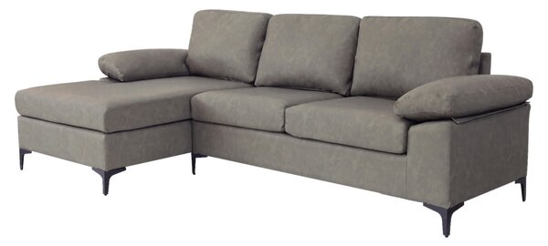 ROHOVÁ SEDAČKA, textil, šedá MID.YOU - Sedací soupravy, Online Only