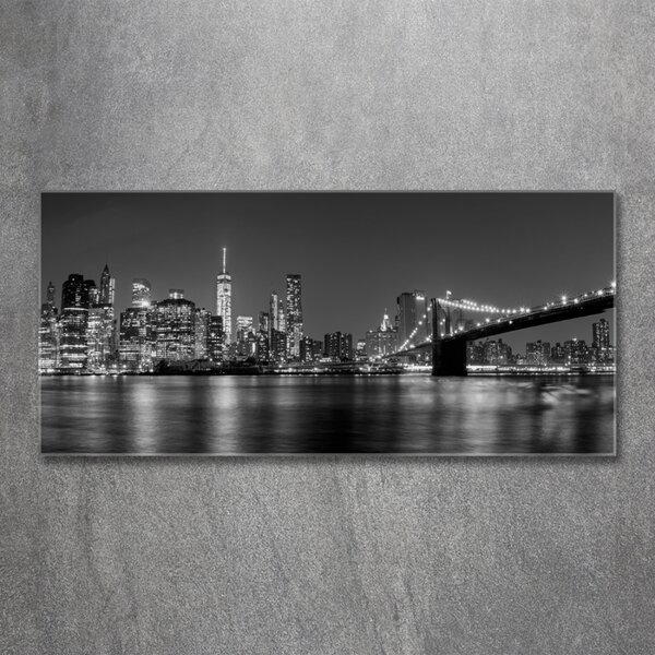 Foto obraz fotografie na skle Manhattan noc osh-92771254
