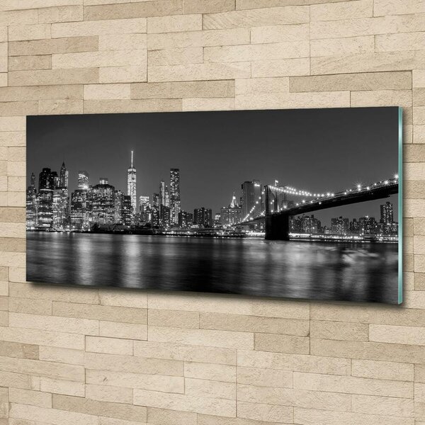 Foto obraz fotografie na skle Manhattan noc osh-92771254