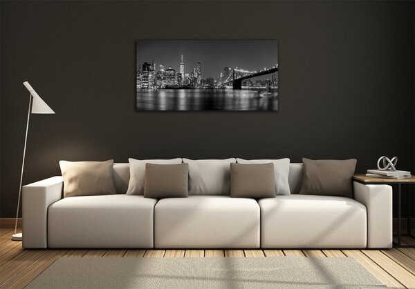 Foto obraz fotografie na skle Manhattan noc osh-92771254