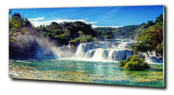 Foto obraz sklo tvrzené Vodopády Krka osh-92934711