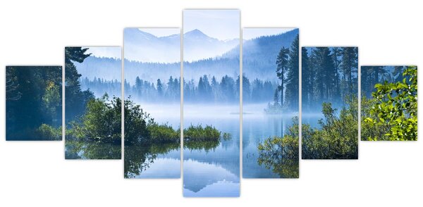 Obraz horského jezera (210x100 cm)