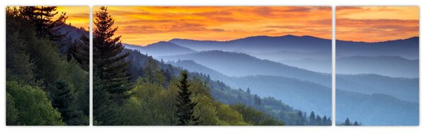 Obraz - Červánky v horách (170x50 cm)