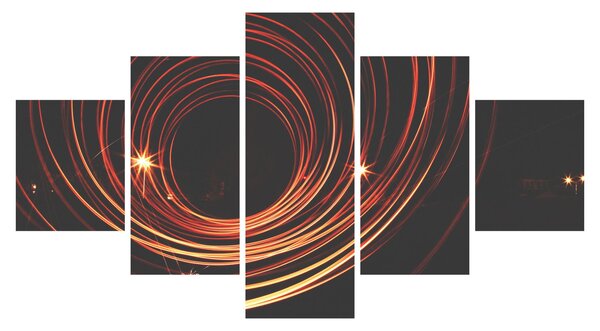 Obraz abstraktních linek (125x70 cm)