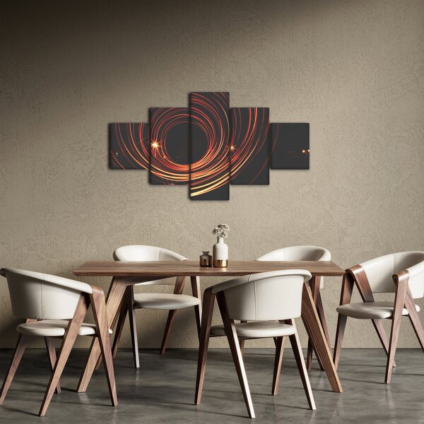 Obraz abstraktních linek (125x70 cm)