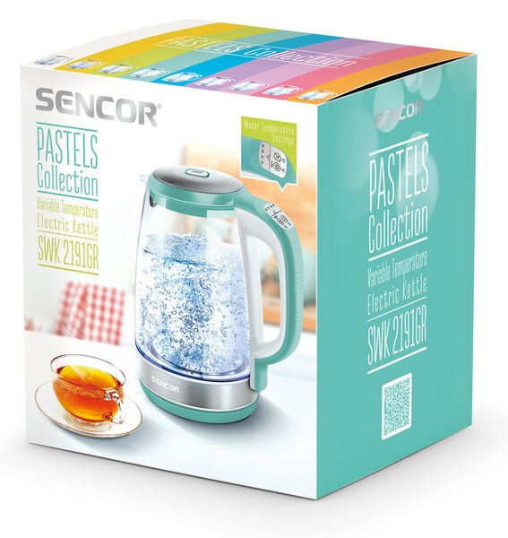 Sencor SWK 2191GR rychlovarná konvice termoregulací