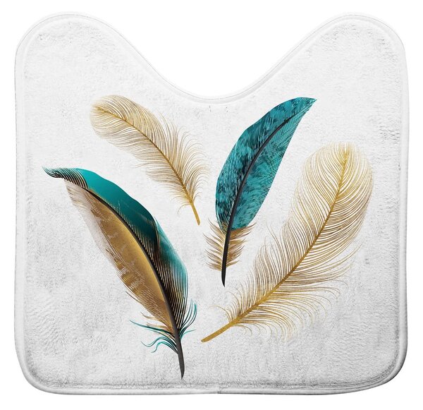 Bílá WC koupelnová předložka 45x45 cm Plumiss – douceur d'intérieur