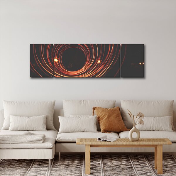 Obraz abstraktních linek (170x50 cm)