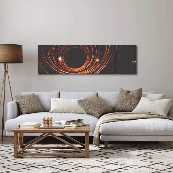 Obraz abstraktních linek (170x50 cm)