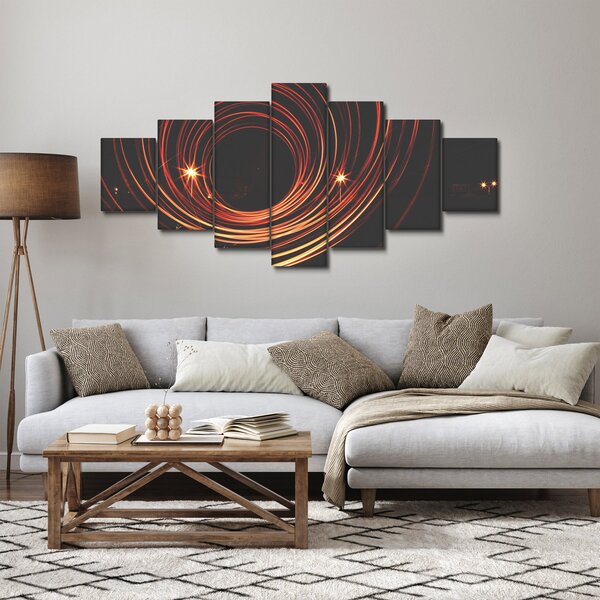 Obraz abstraktních linek (210x100 cm)