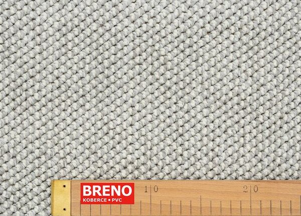 Breno Kusový koberec LOOM 4300 Silver, 60x100 cm, Šedá/Stříbrná
