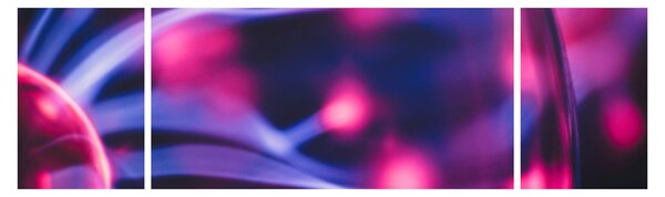 Abstraktní fialový obraz (170x50 cm)