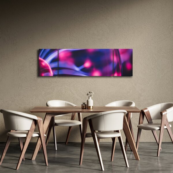 Abstraktní fialový obraz (170x50 cm)