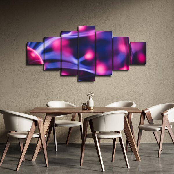 Abstraktní fialový obraz (210x100 cm)