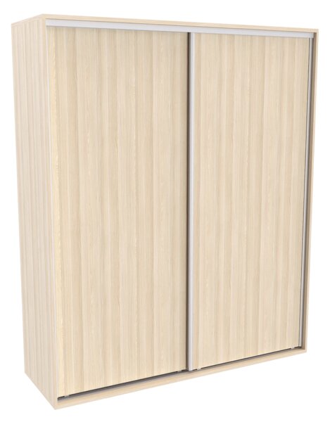 Šatní skříň FLEXI 2 s posuvnými dveřmi Bílá, Šířka: 200 cm, Výška: 240 cm