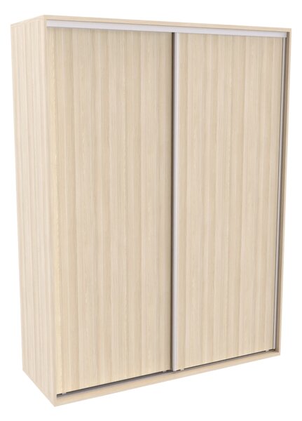 Šatní skříň FLEXI 2 s posuvnými dveřmi Bílá, Šířka: 200 cm, Výška: 240 cm