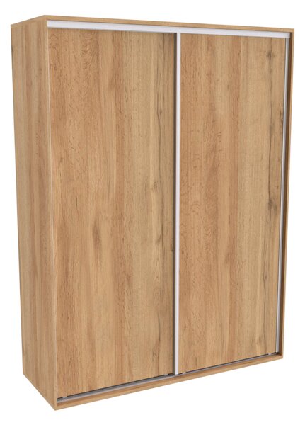 Šatní skříň FLEXI 2 s posuvnými dveřmi Bílá, Šířka: 200 cm, Výška: 240 cm
