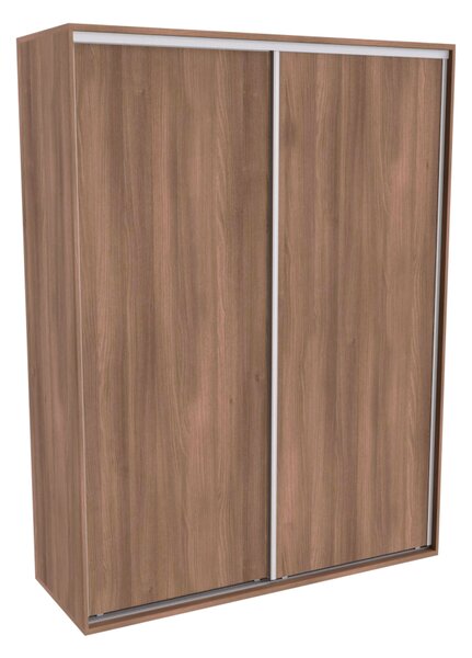 Šatní skříň FLEXI 2 s posuvnými dveřmi Bílá, Šířka: 200 cm, Výška: 240 cm