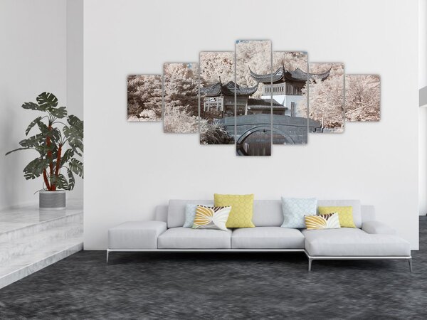 Obraz - Rozkvetlé stromy v Asii (210x100 cm)