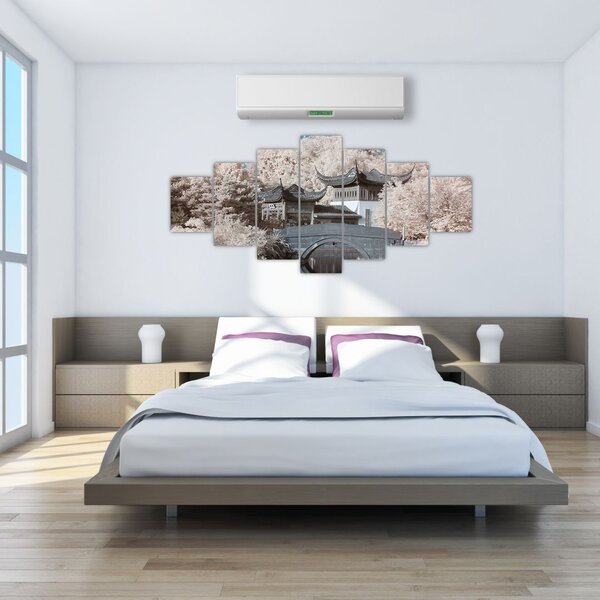 Obraz - Rozkvetlé stromy v Asii (210x100 cm)