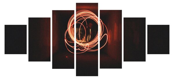 Obraz - čáry v tunelu (210x100 cm)