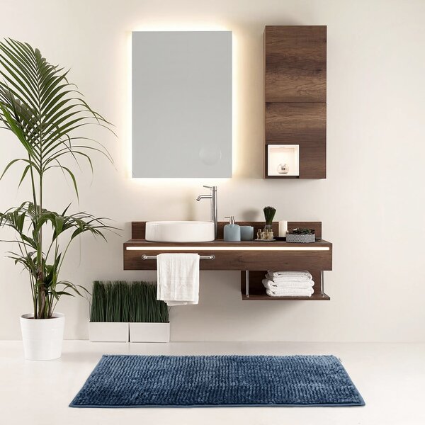 Tmavě modrá koupelnová předložka 60x90 cm Bati – Restilo