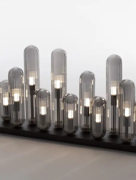Designové stropní svítidlo Gustave C 6 Světla šedá