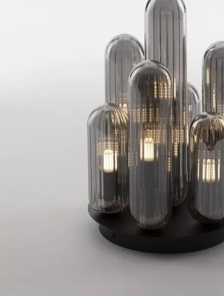 Designové stropní svítidlo Gustave B 6 Světla šedá