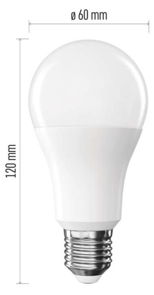 EMOS LED žárovka Classic A60 / E27 / 14 W (120 W) / 1901 lm / studená bílá 1525733128