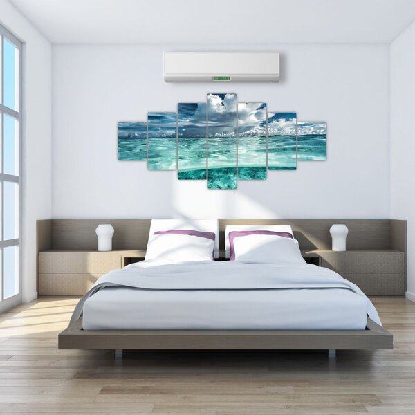 Obraz - Pohled pod mořskou hladinu (210x100 cm)